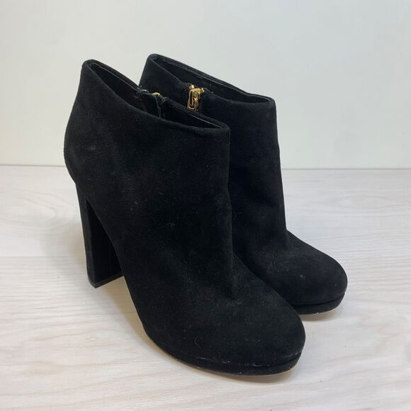 Michael Kors Women's Black Platform Bootie Ankle Boots - Size 7.5M - Picture 1 of 12